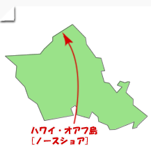 ハワイ・オアフ島地図